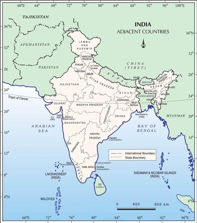 Bookmark Ornament India Map Scriptum – Crossword.in