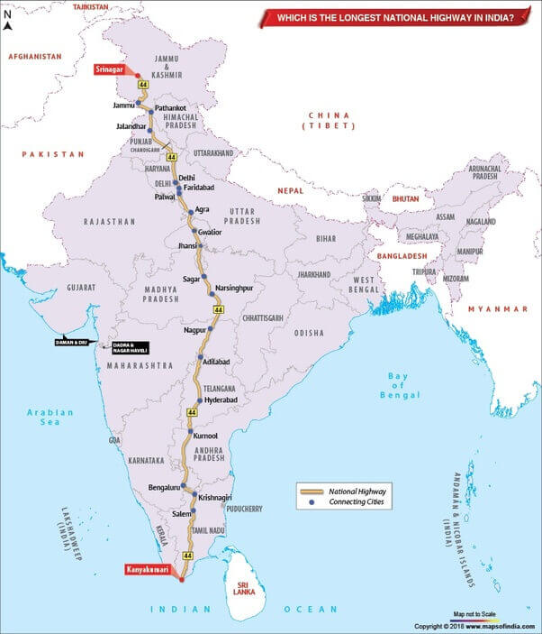 longest-highway-in-india