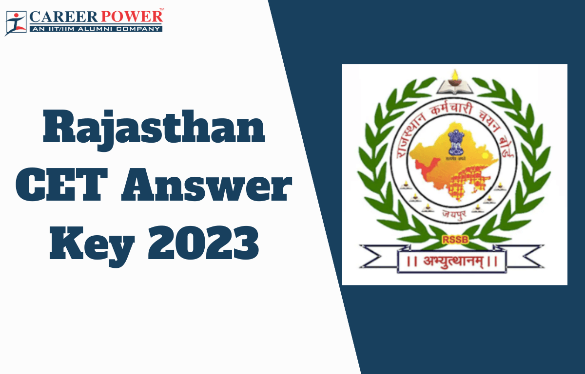 Rajasthan CET Answer Key 2023, 12th Level Response Sheet PDF