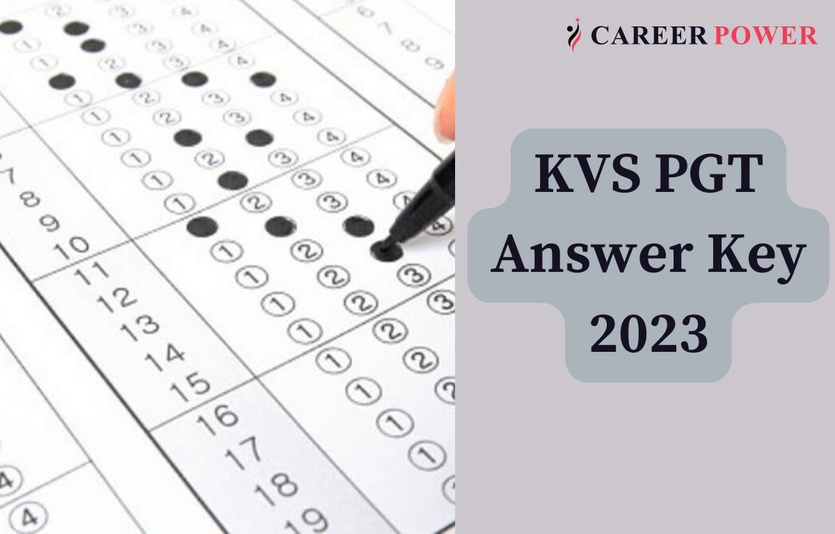 KVS PGT Answer Key 2023