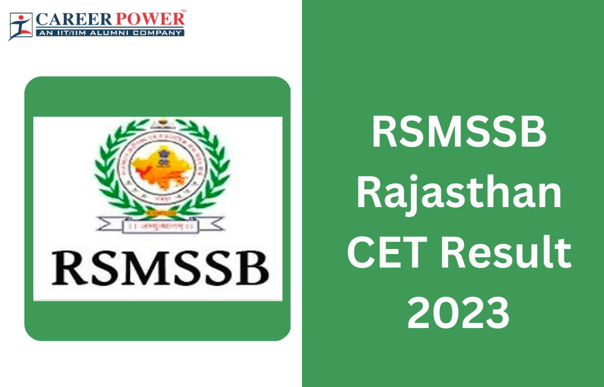 RSMSSB Rajasthan CET Result 2023