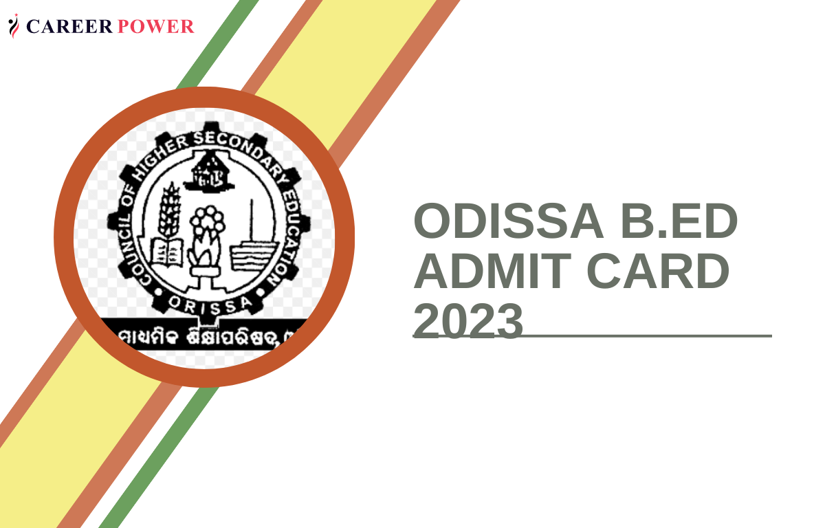 ODISSA B.ED ADMIT CARD 2023