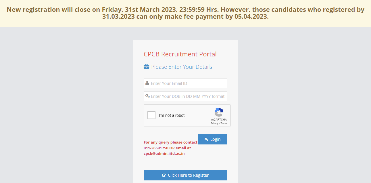 CPCB Admit Card 2023 Out, CPCB Scientist B Hall Ticket Link_4.1