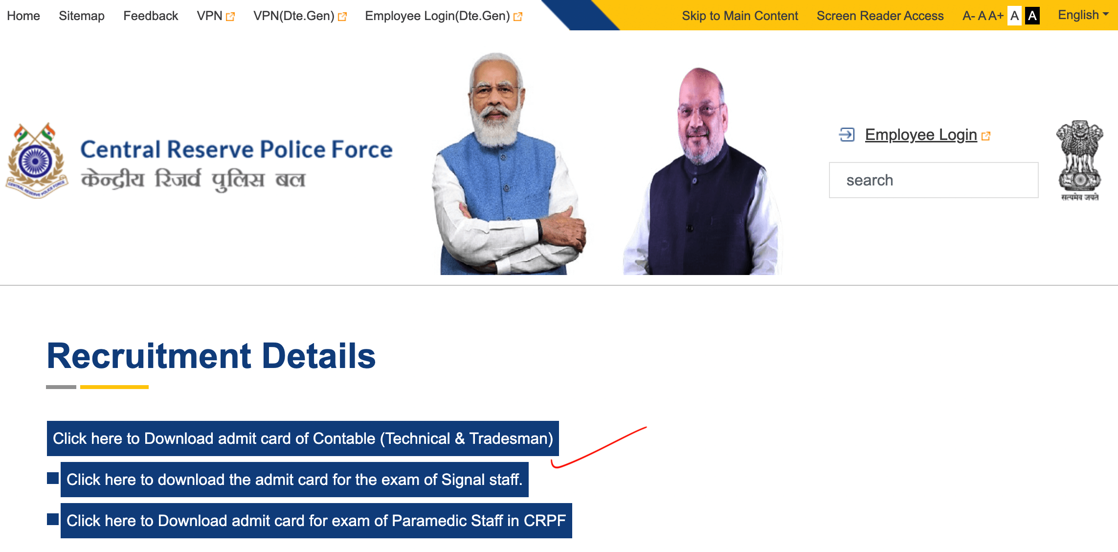 CRPF Admit Card 2023 Out, Tradesman Constable Download Link_4.1
