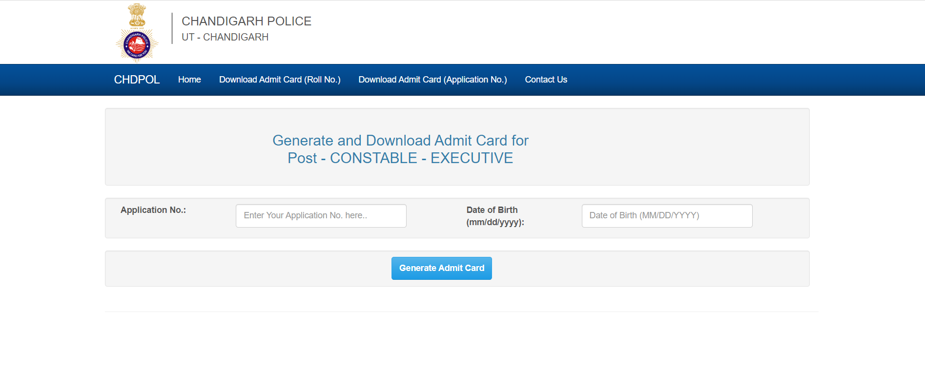 Chandigarh Police Constable Admit Card 2023 Out, Download Link_5.1