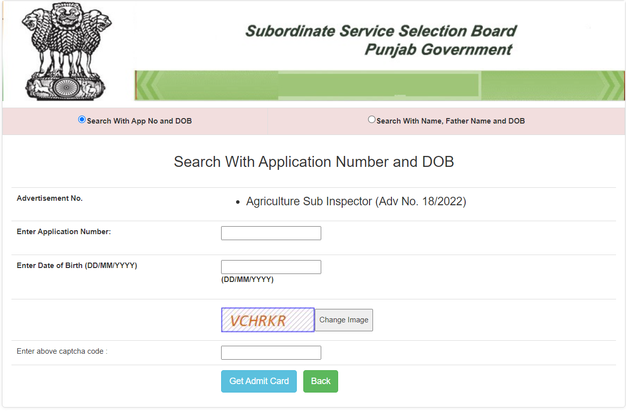 PSSSB Agriculture Sub Inspector Admit Card 2023 Out, ASI Admit Card Link_4.1