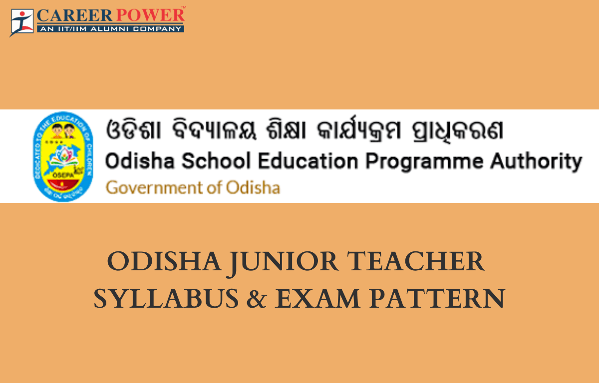 Odisha Junior Teacher syllabus & Exam Pattern