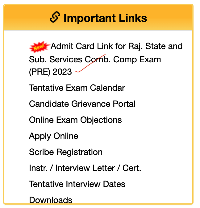RPSC RAS Admit Card 2023 Out, RAS Prelims Admit Card Link_3.1