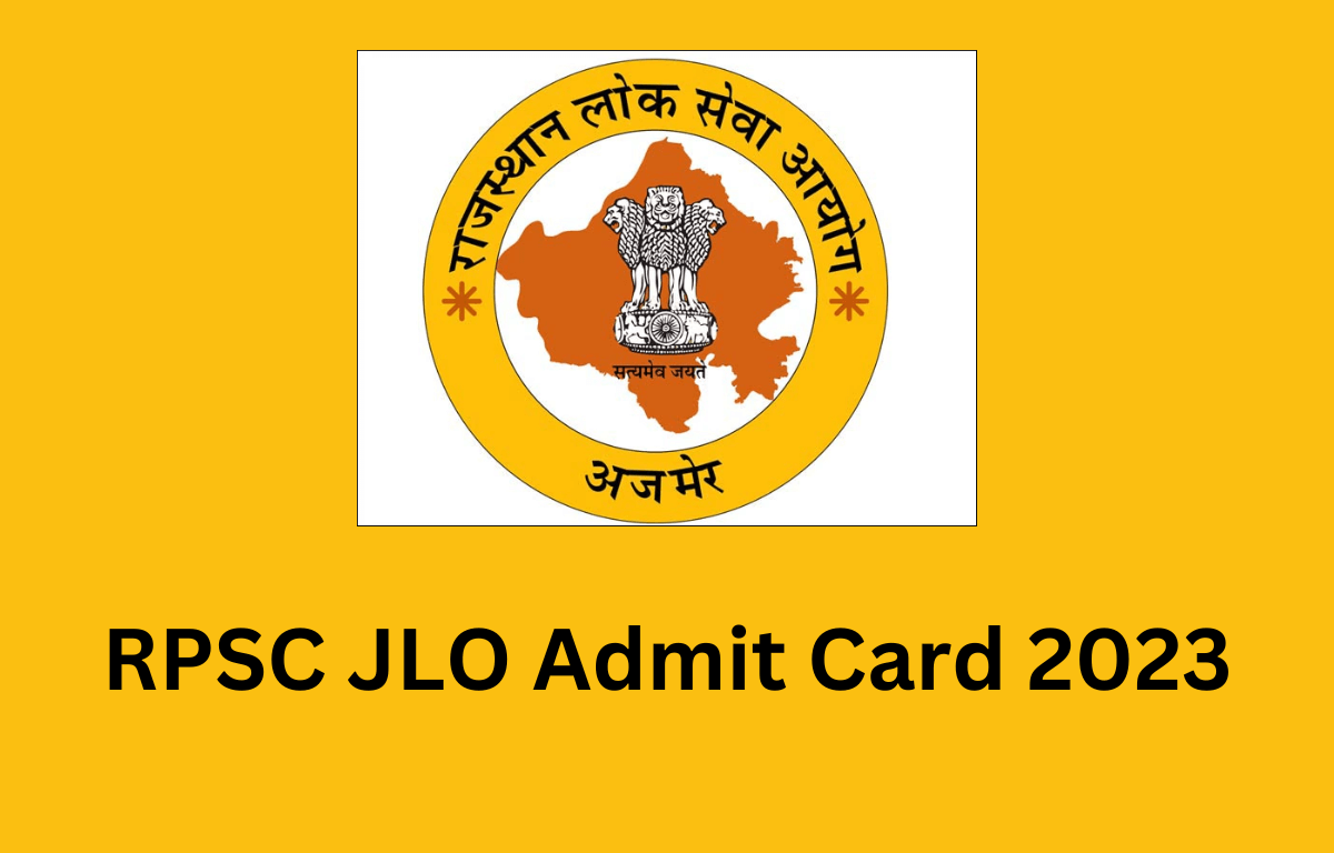 RPSC JLO Admit Card 2023