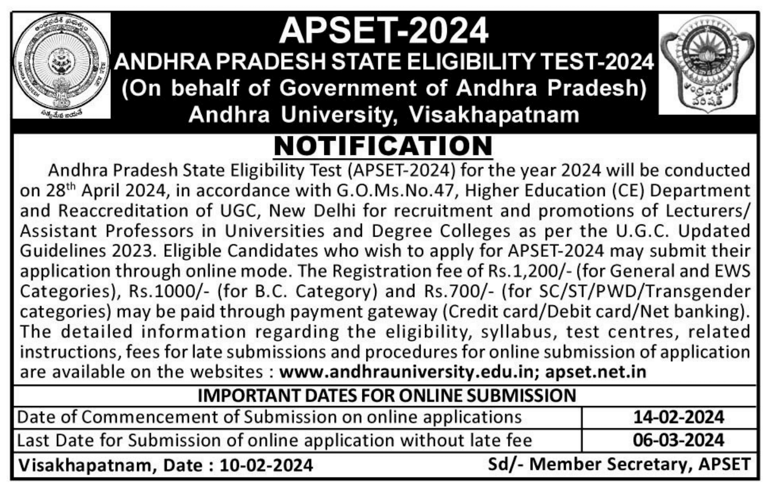 AP SET 2024 Exam Date, Result Out for Assistant Professors and Lecturers Posts_3.1