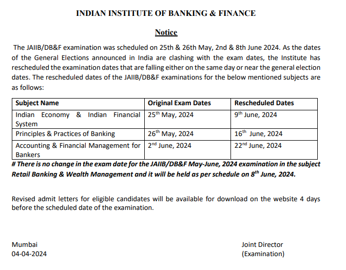 JAIIB Exam Date 2024 Announced for May Cycle, Check Schedule Here_3.1