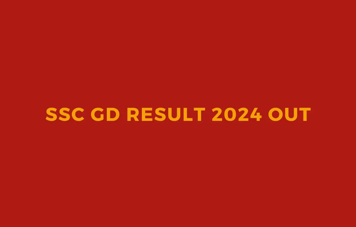 SSC GD Result 2024