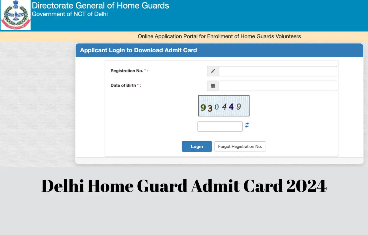 Delhi Home Guard Admit Card 2024