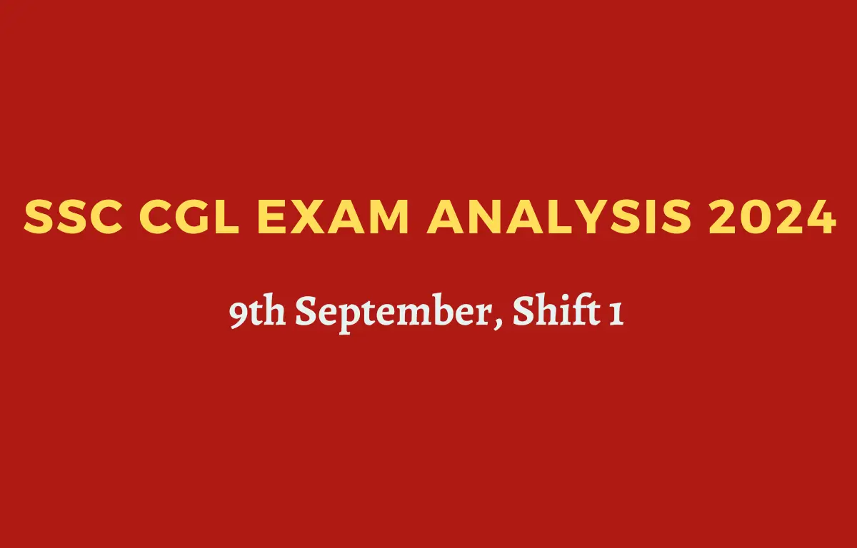 SSC CGL Exam Analysis 2024