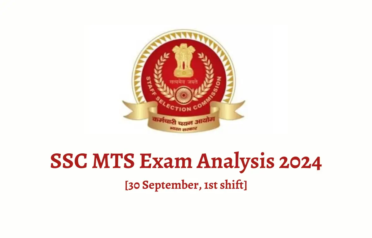 SSC MTS Exam Analysis 2024