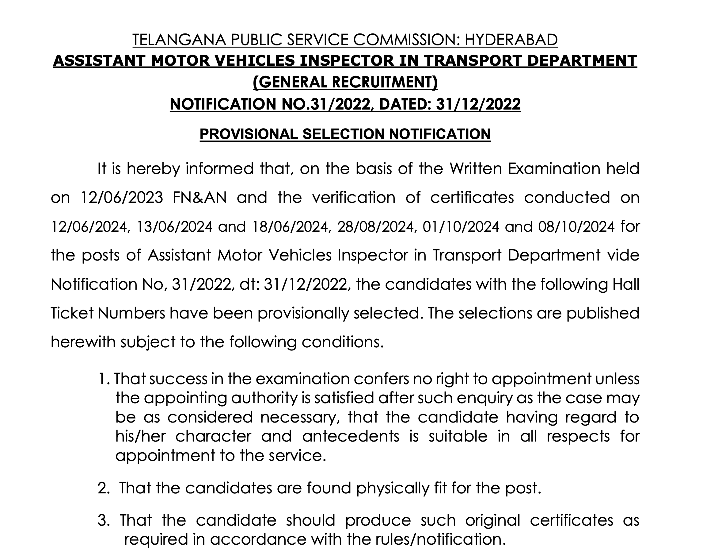 TSPSC AMVI Result 2024 Out, Result PDF and Merit List_3.1