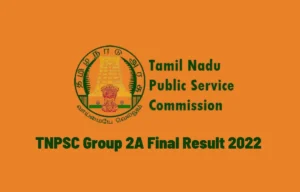 TNPSC Group 2A Final Result 2022