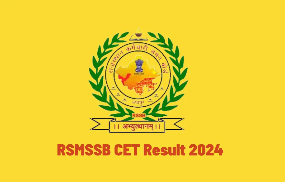 RSMSSB CET Result 2024