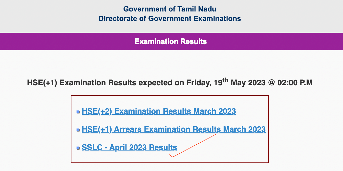 TN 10th Result 2023 Out, Tamil Nadu 10th Result at www.tnresults.nic.in