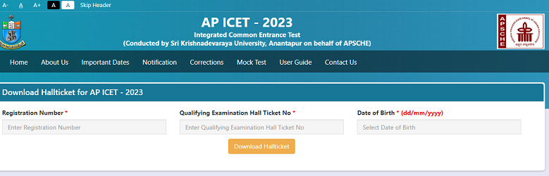 AP ICET Hall Ticket 2023 Out, Download Link_3.1