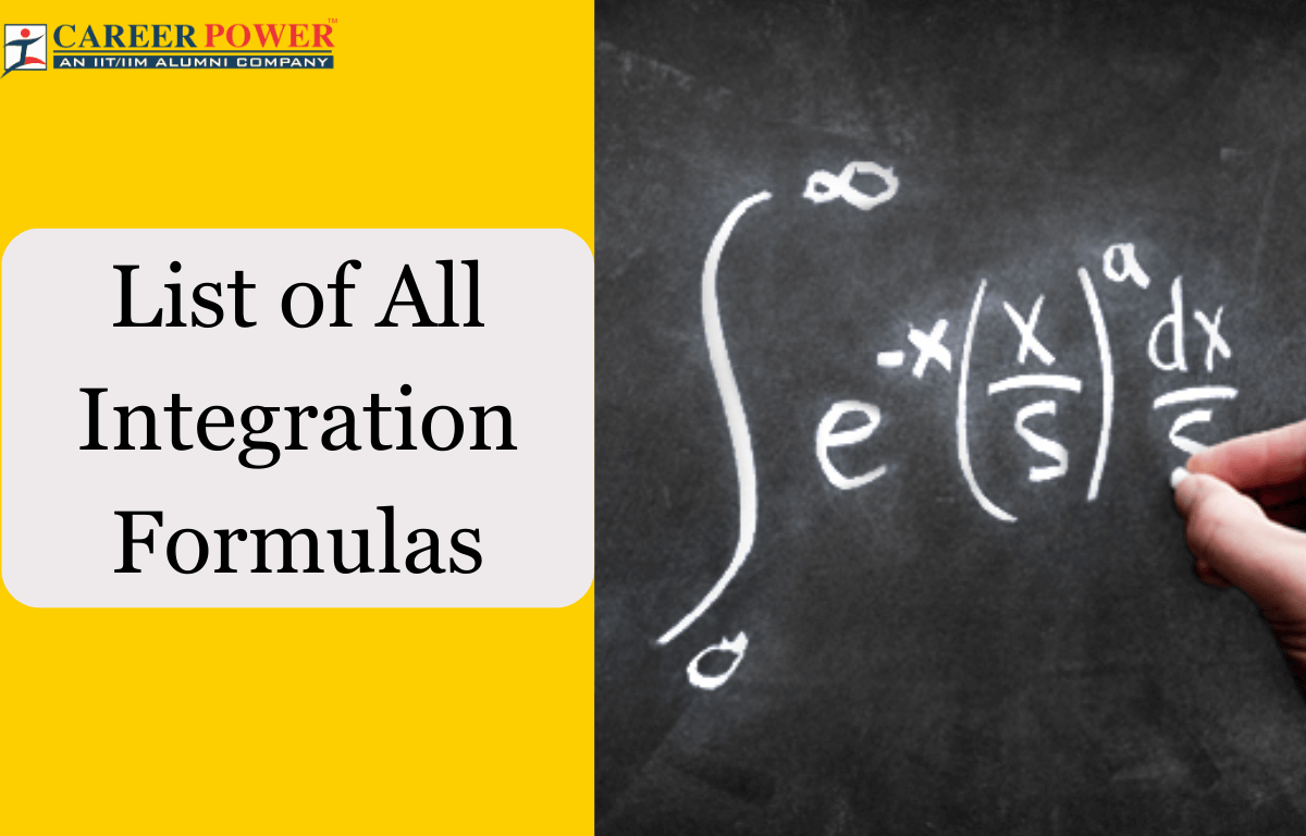 list off all integration formulas