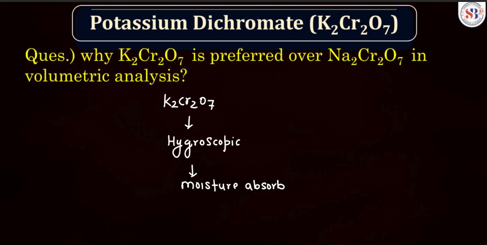 KMnO4 and K2Cr2O7 - Preparation, Physical and Chemical Properties_18.1