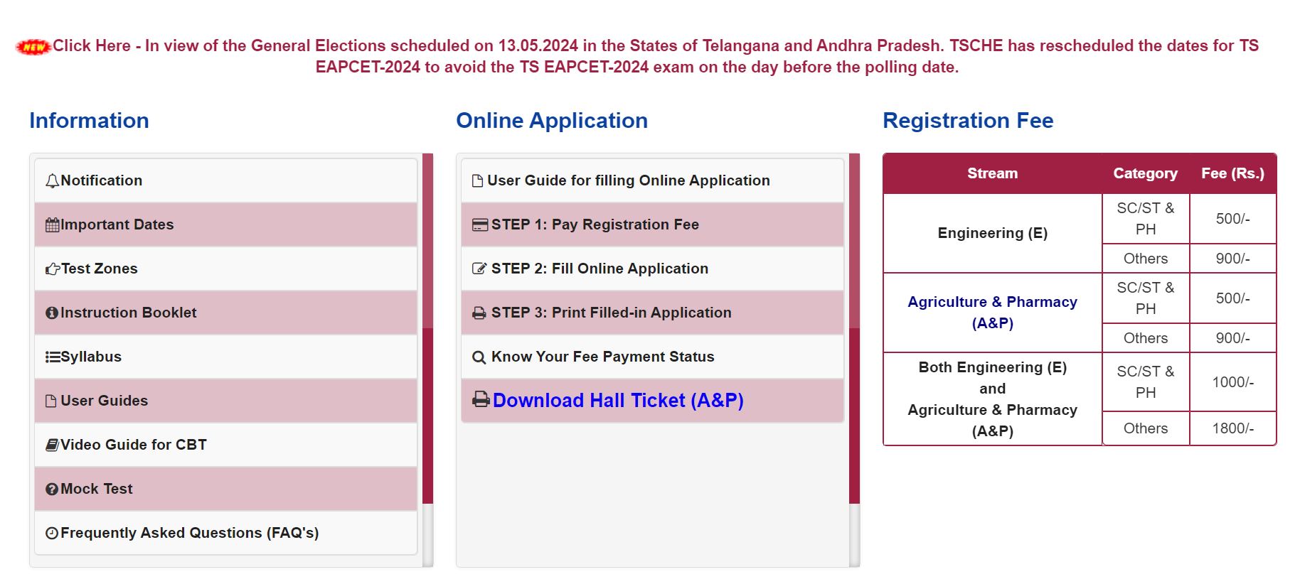 TS EAMCET Hall Ticket Download Link 2024 Out, Steps to Download Admit Card_3.1