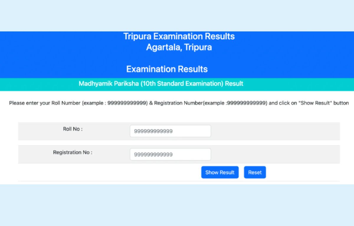 Tripura Madhyamik Result 2024