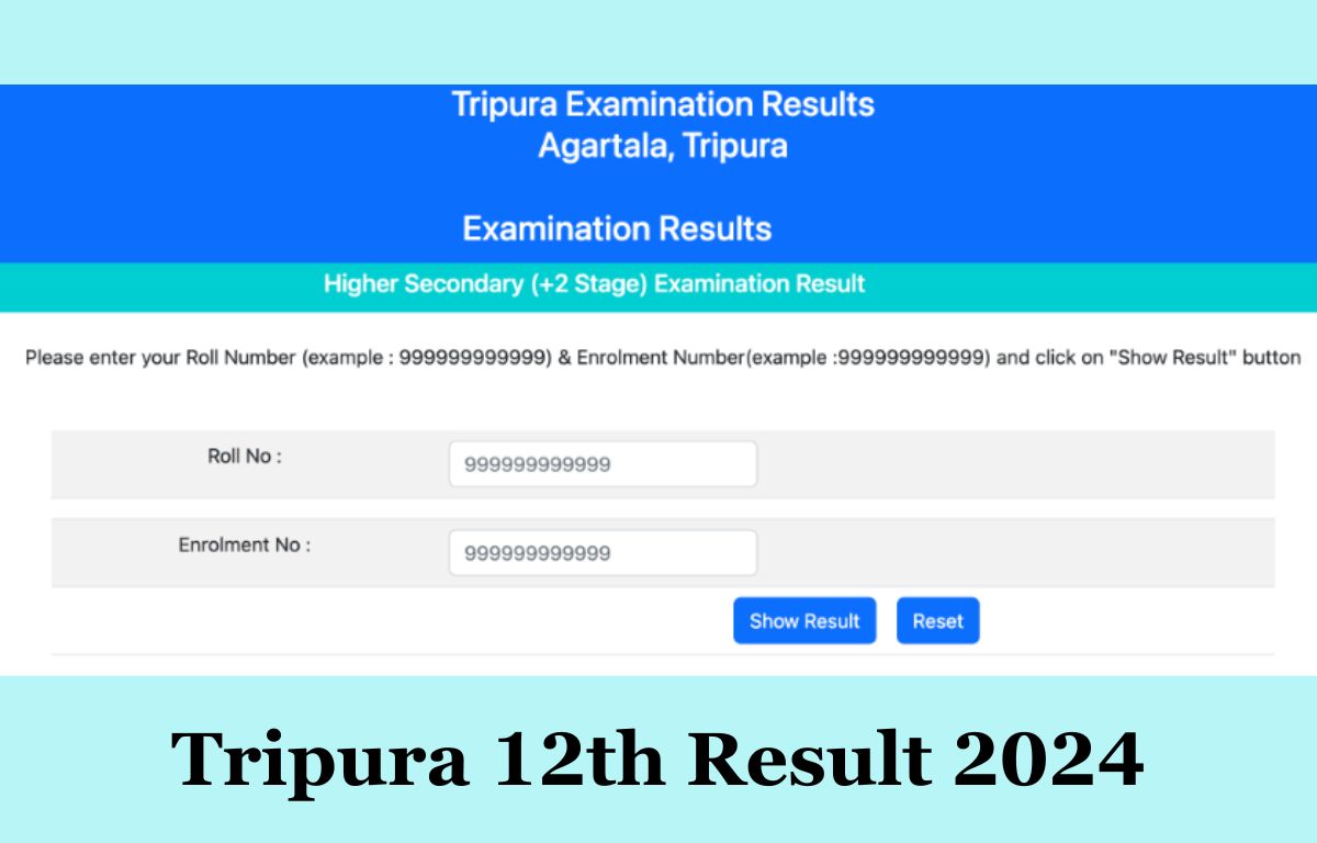 Tripura 12th Result 2024