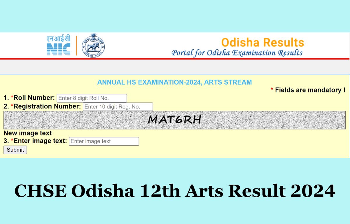 CHSE Odisha 12th Arts Result 2024