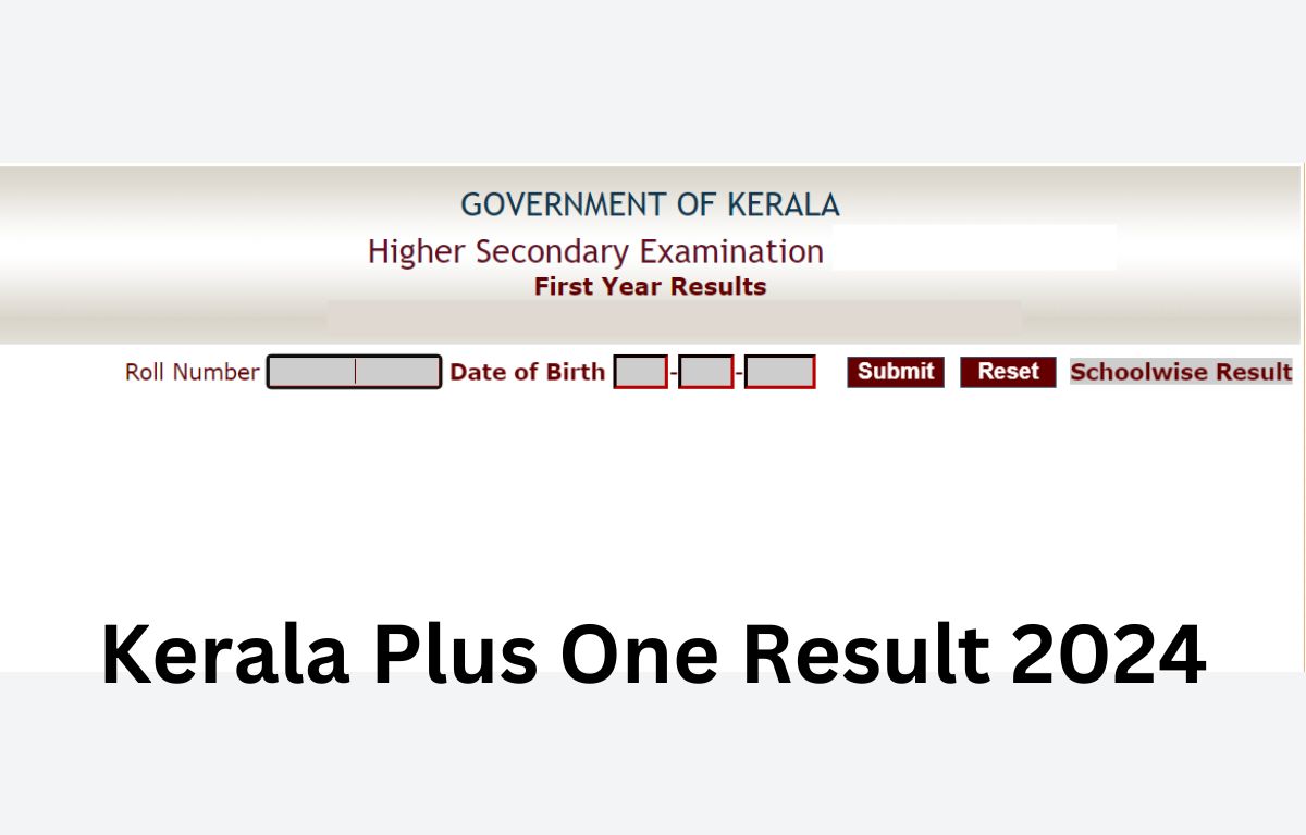 Kerala Plus One Result 2024