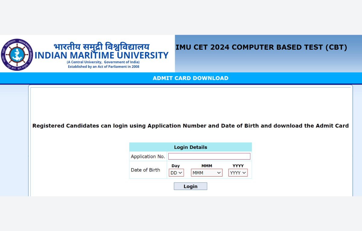 IMU CET Admit Card 2024