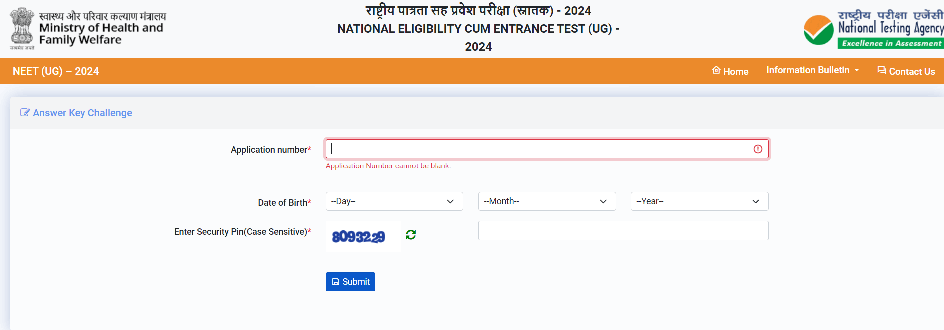 NEET Provisional Answer Key 2024 by NTA Released at exams.nta.ac.in/NEET_3.1
