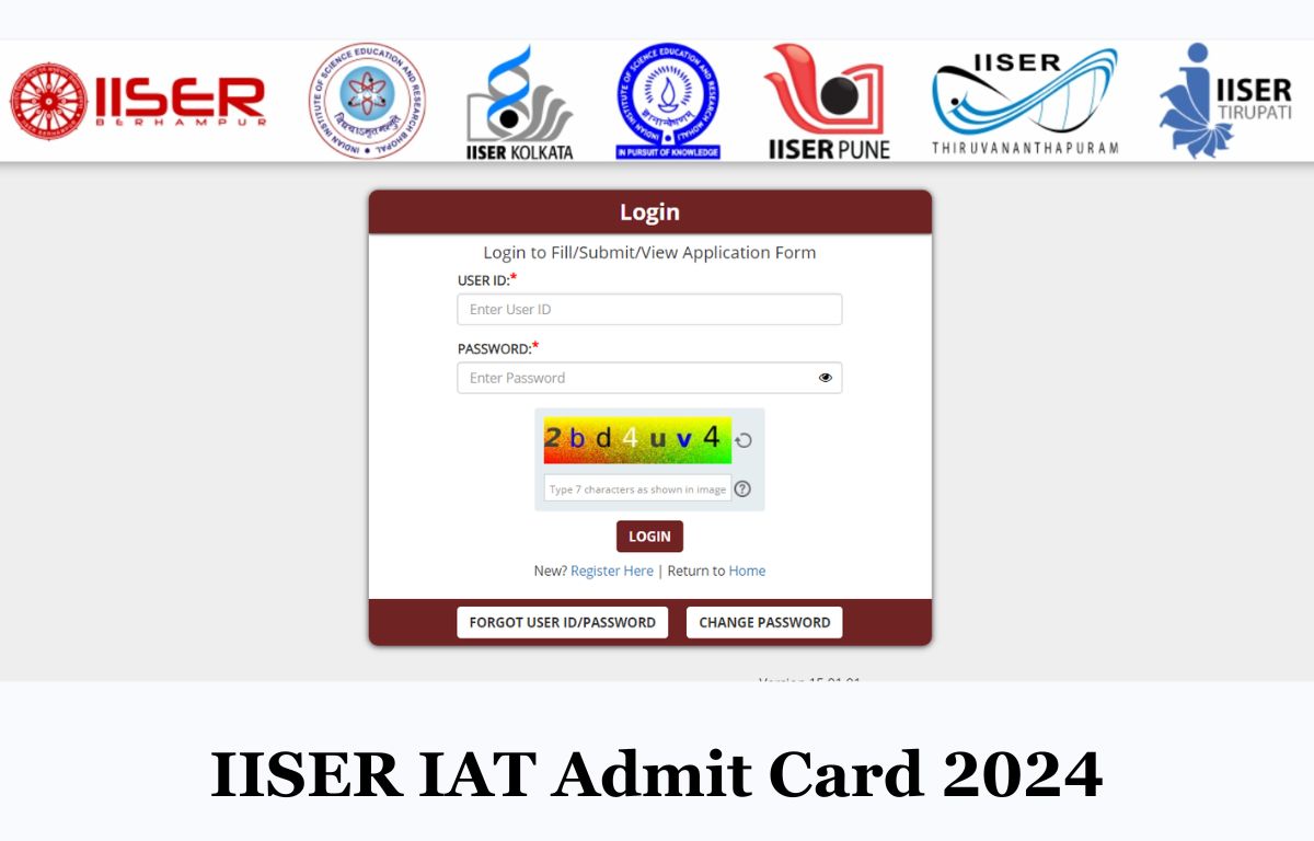 IISER IAT Admit Card 2024