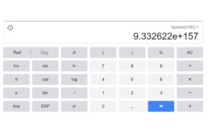 What is Factorial of 100