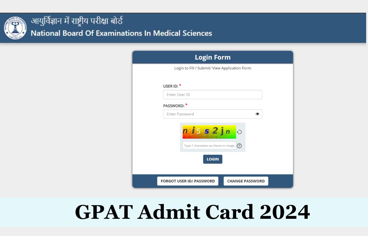 GPAT Admit Card 2024