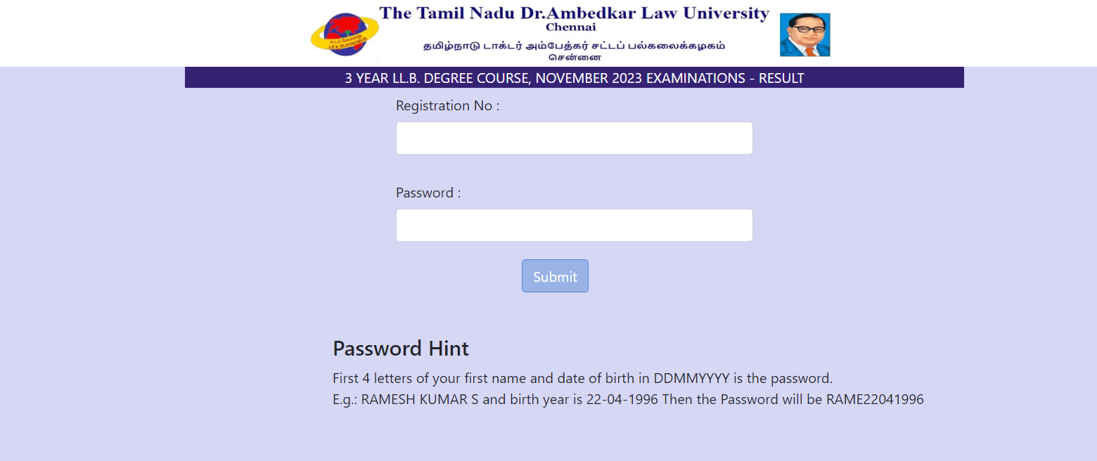 TNDALU Result 2024 Out, Check BALLB, LLM, LLB Result Link at tndalu.ac.in_3.1