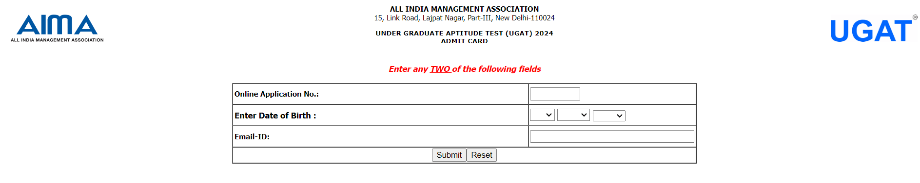 AIMA UGAT Admit Card 2024 Released, Download Link at www.aima.in_3.1