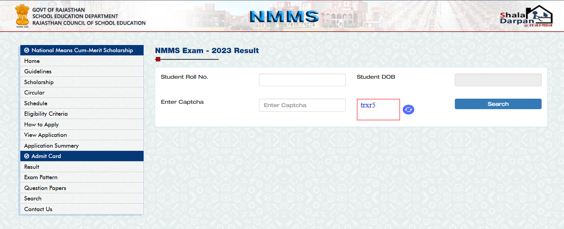 Rajasthan NMMS Result 2024 at rajshaladarpan.nic.in, Download PDF link_3.1