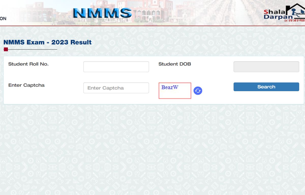 Rajasthan NMMS Result 2024