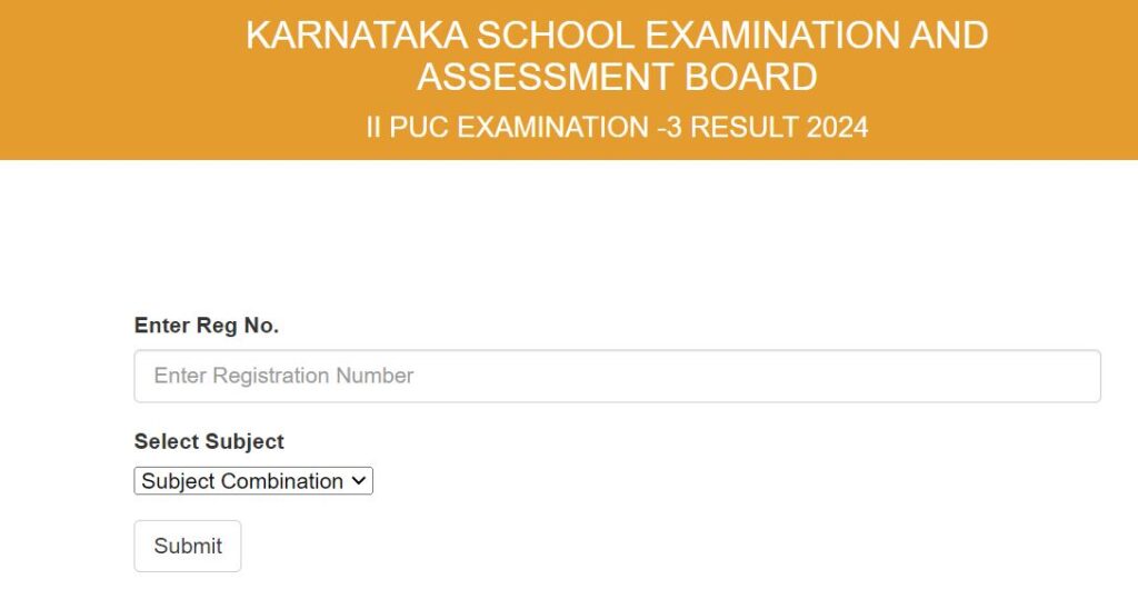 Karnataka 2nd PUC Exam 3 Result 2024 Out, KSEAB 12th Supply Result Link