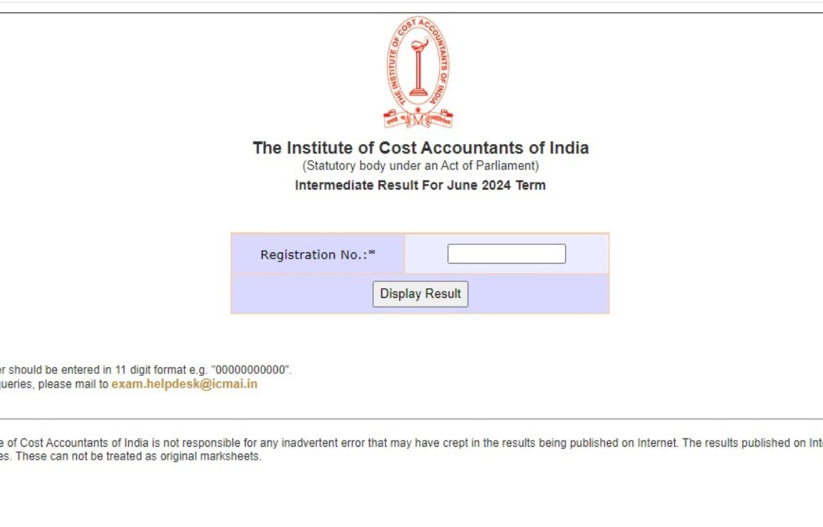 CMA Inter Result 2024