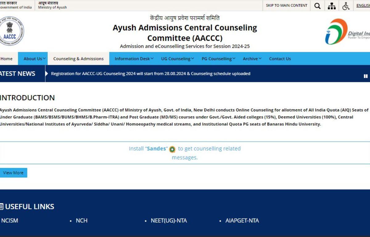 NEET Ayush Counselling 2024