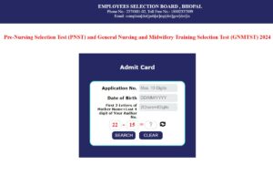 PNST GNMTST Admit Card 2024