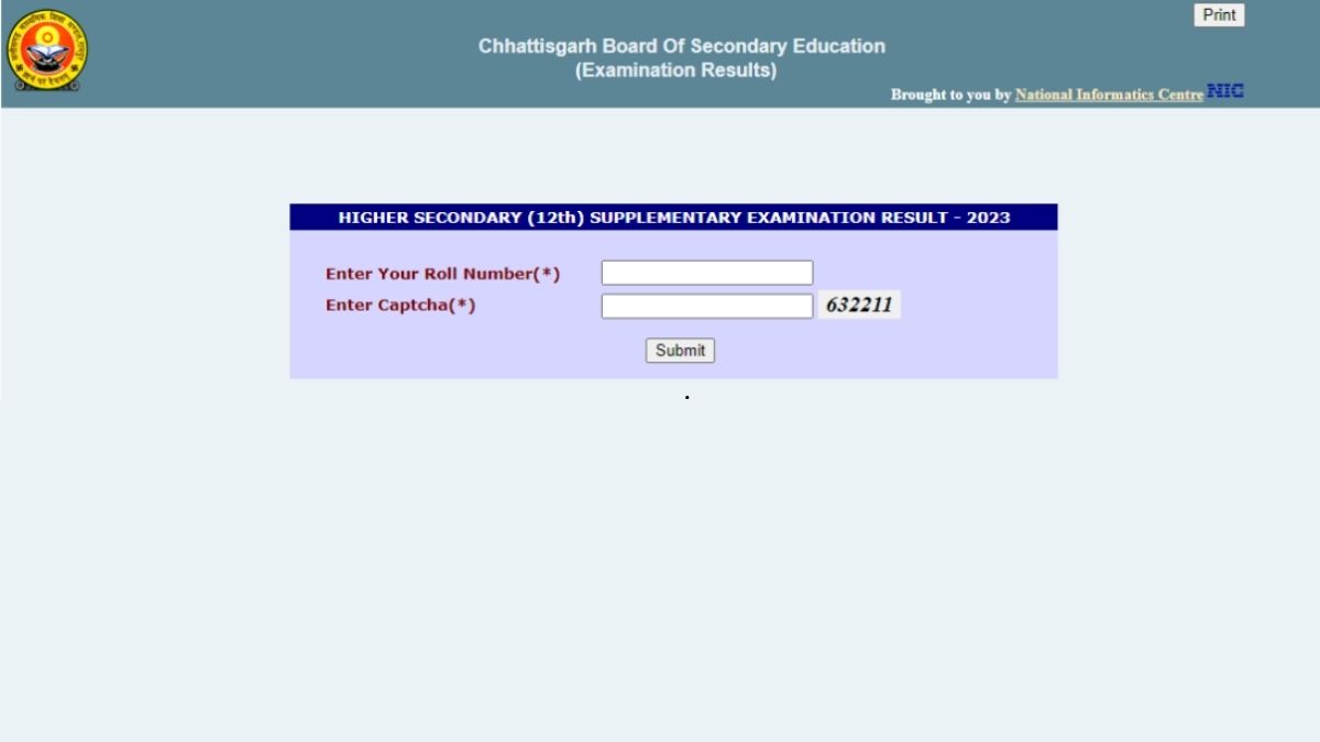 CGBSE 12th Supplementary Result 2024