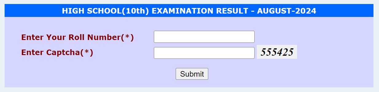 CG Open School 10th Result