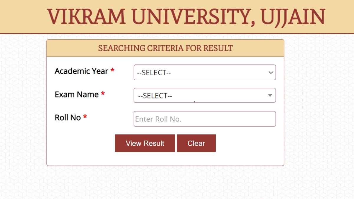 Vikram University Result