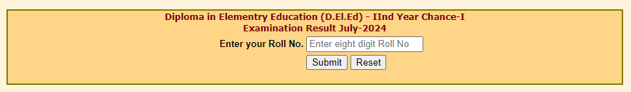 MP Deled 2nd Year Chance-I Result 2024