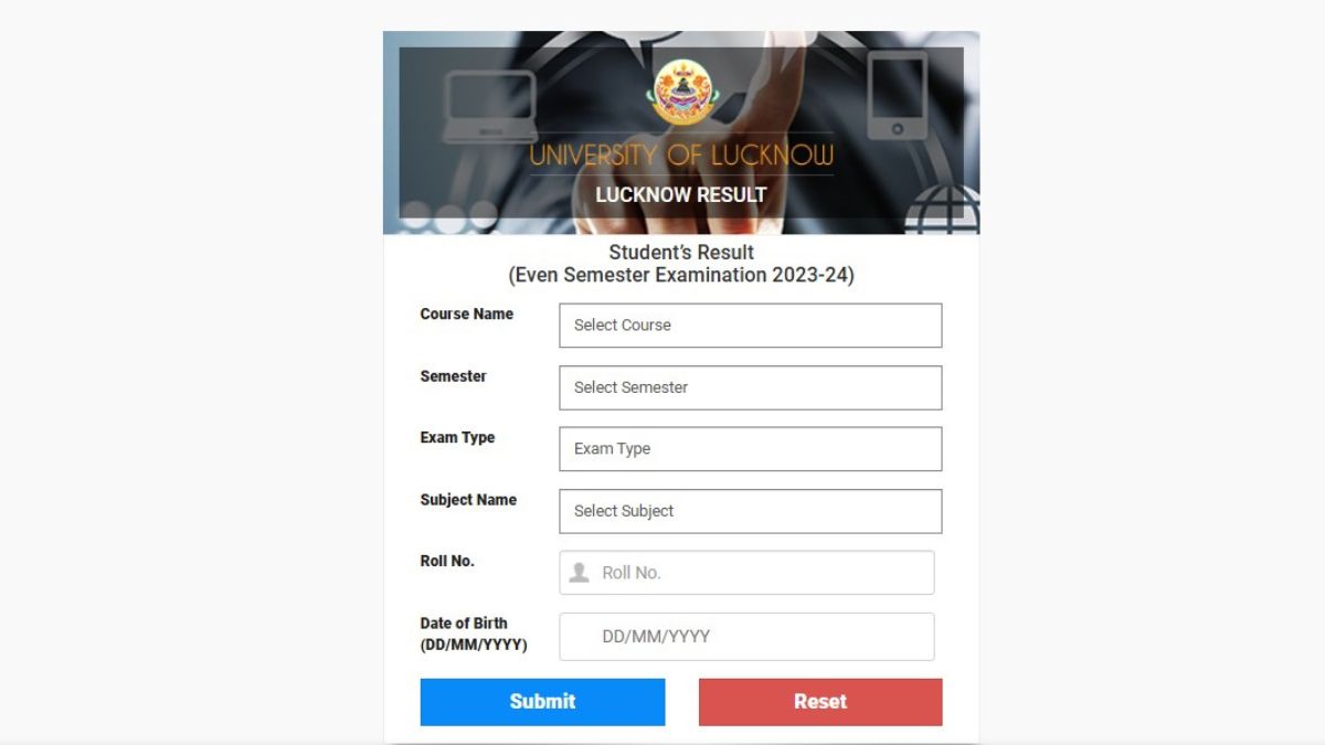 Lucknow University Result 2024