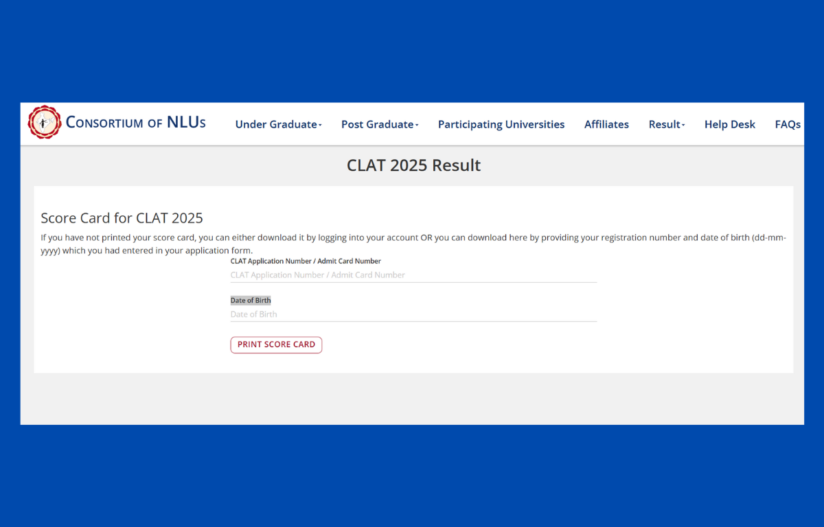 CLAT 2025 Result and Scorecard Out, Download Link Active